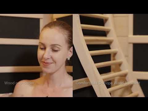 Load video: Earth 1 Person Low EMF Far Infrared Sauna
