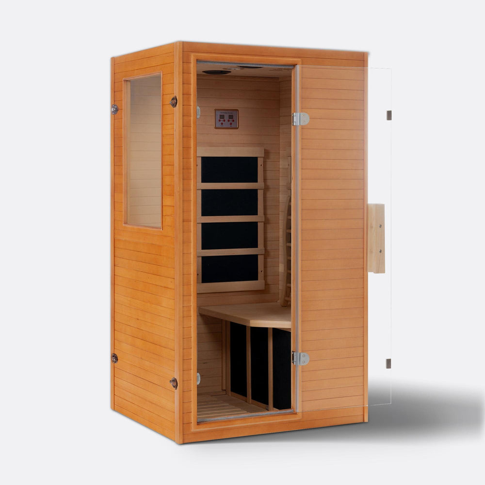 SpringSpa Earth Compact 1 Person Infrared Sauna | Sauna for Home ...