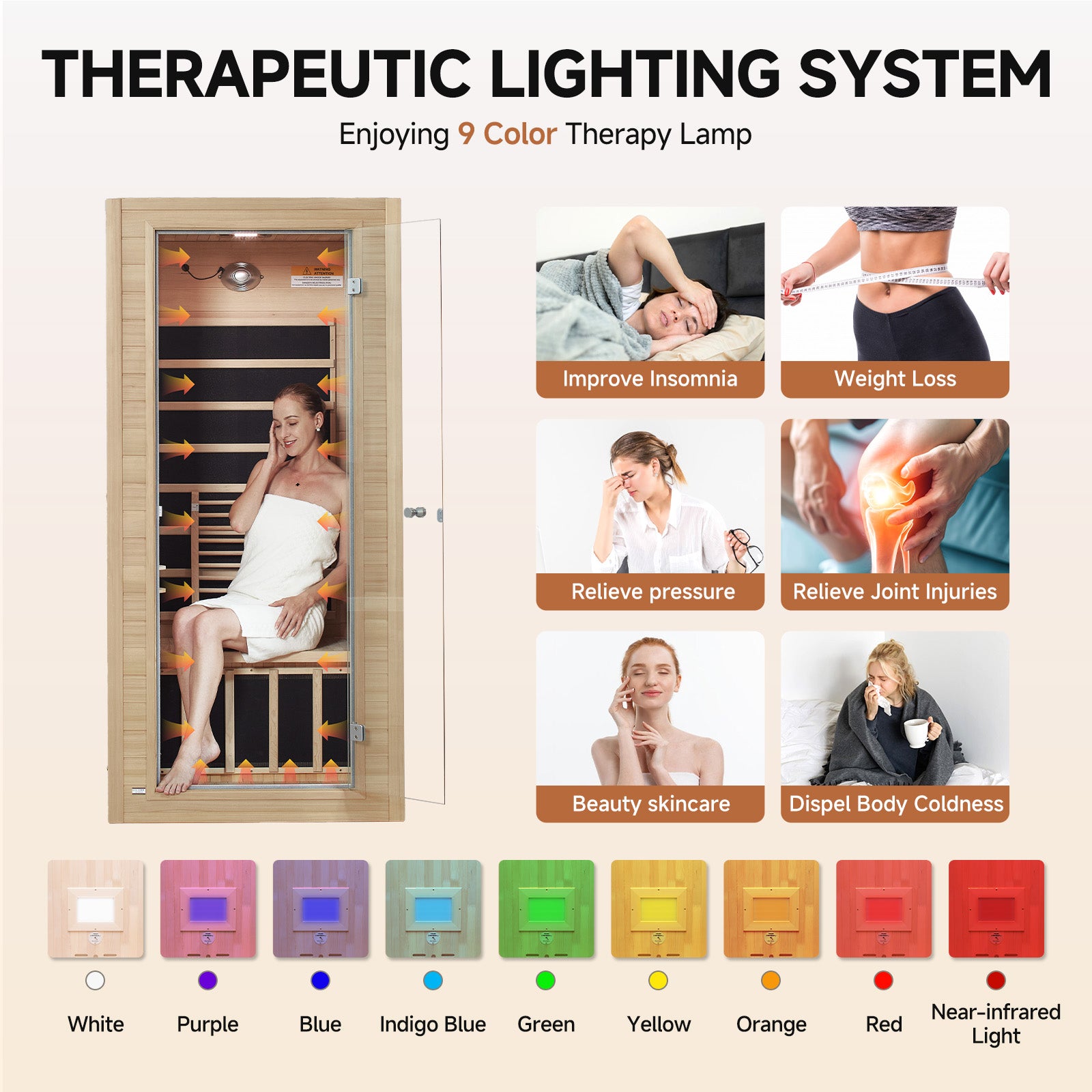Earth 1 Person Low EMF Far Infrared Sauna