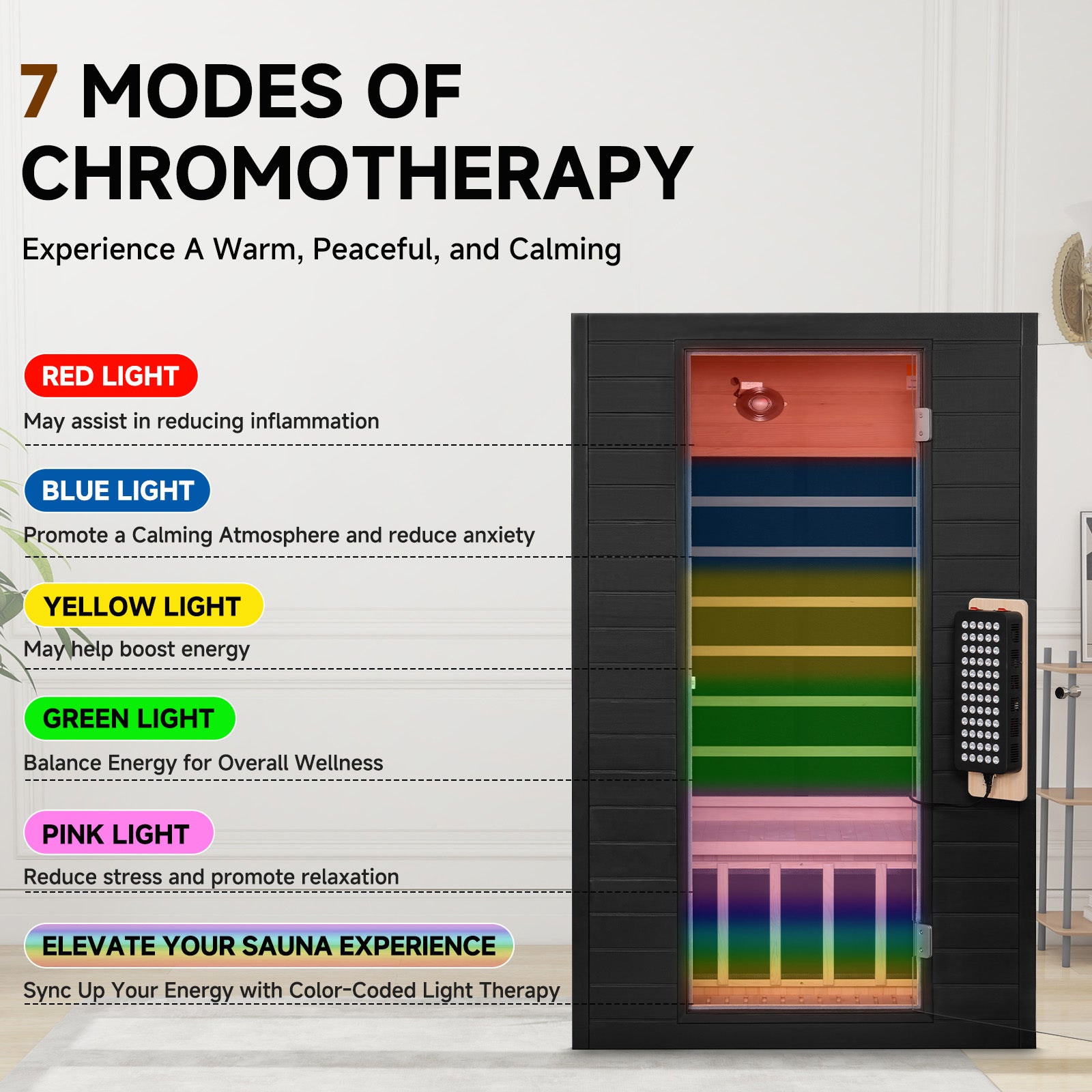 Neptune 2 Person Full Spectrum Red-Light Therapy Sauna