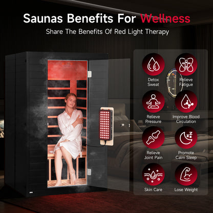 Neptune 2 Person Full Spectrum Red-Light Therapy Sauna