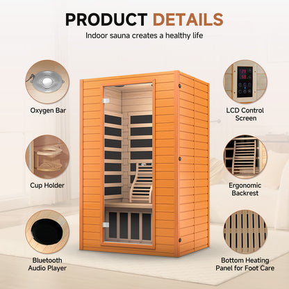 Earth 2 Person Low EMF Far Infrared Sauna