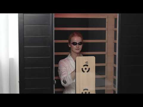 Load video: Neptune 2 Person Full Spectrum Red-Light Therapy Sauna